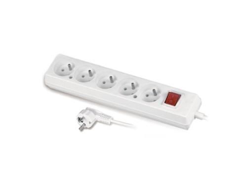 Przedłużacz 5-gniazdowy z uziemieniem 3 m PLASTROL z wyłącznikiem
