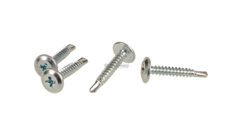 Wkręt samowiercący z łbem podkładkowym 4,2x19 mm RAL 9010