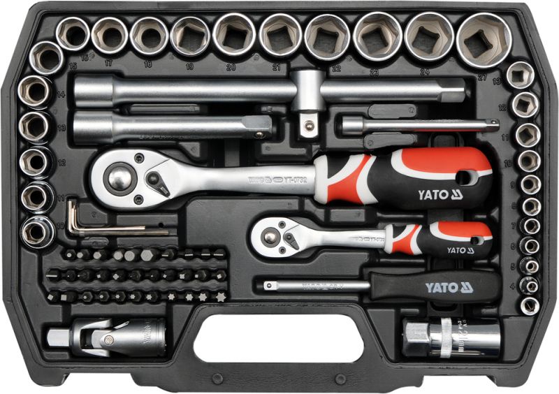 Zestaw narzędzi YATO 1/4"-1/2" 72 cz.