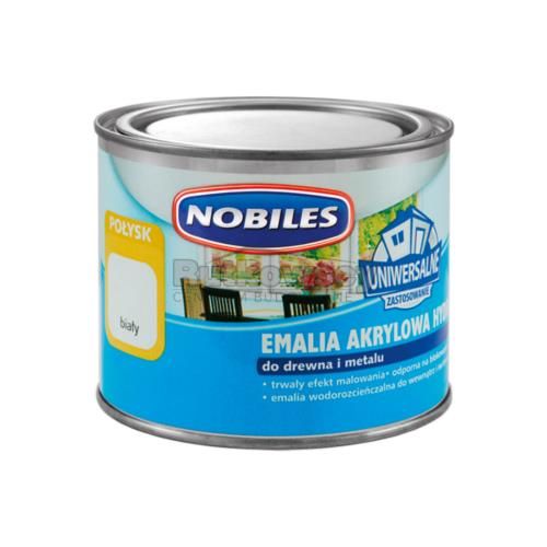Emalia akrylowa NOBILES Hydro 0,8l biała