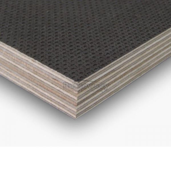 Płyta sklejka grubośæ 18 mm (1,25x2,50 m) przeciwpoślizgowa brzoza kl. I